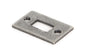 From The Anvil's Pewter Patina Mortice Plate for Cranked Door Bolt