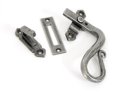 From The Anvil's Pewter Patina Locking Shepherds Crook Fastener