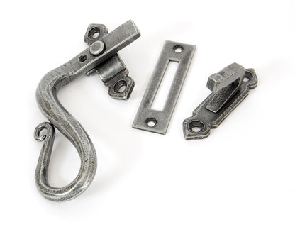 From The Anvil's Pewter Patina Locking Shepherds Crook Fastener
