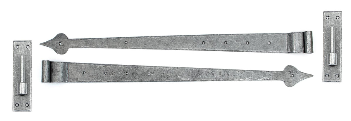 Hook & Band Hinge - Cranked (pair) by From The Anvil