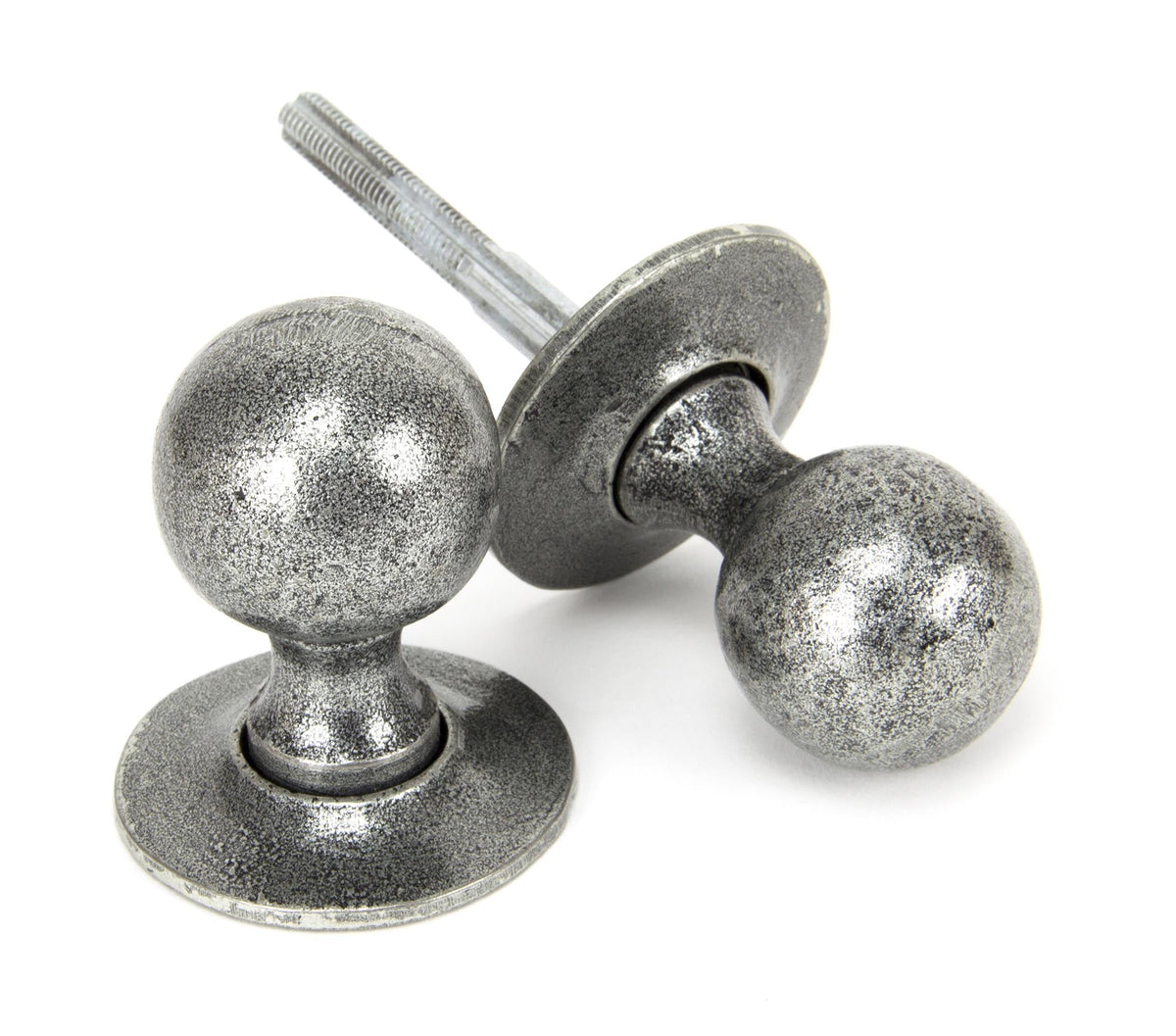 Round Mortice/Rim Knob Set by From The Anvil