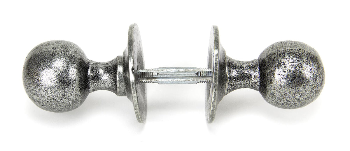 Round Mortice/Rim Knob Set by From The Anvil