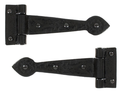 Black Cast T Hinge (pair) by From The Anvil