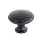 From The Anvil's Black Hammered Cabinet Knob