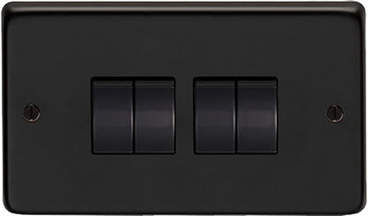 From The Anvil's Matt Black 10 Amp Switched Socket