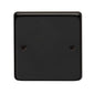 From The Anvil's Matt Black Single Blank Plate