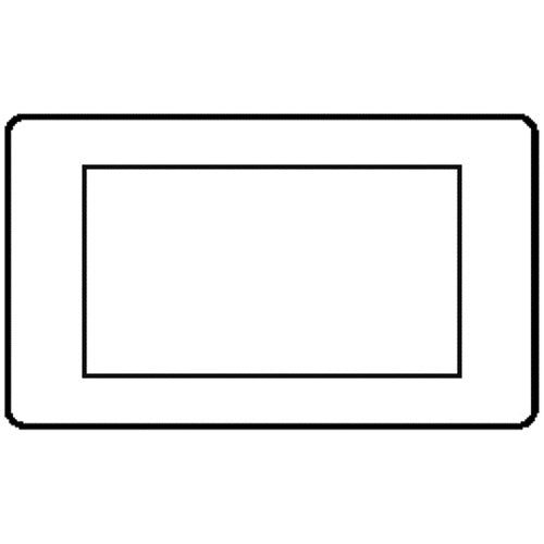 Seville Range Gloss White (Project Finish) 4 Module Euro Plate