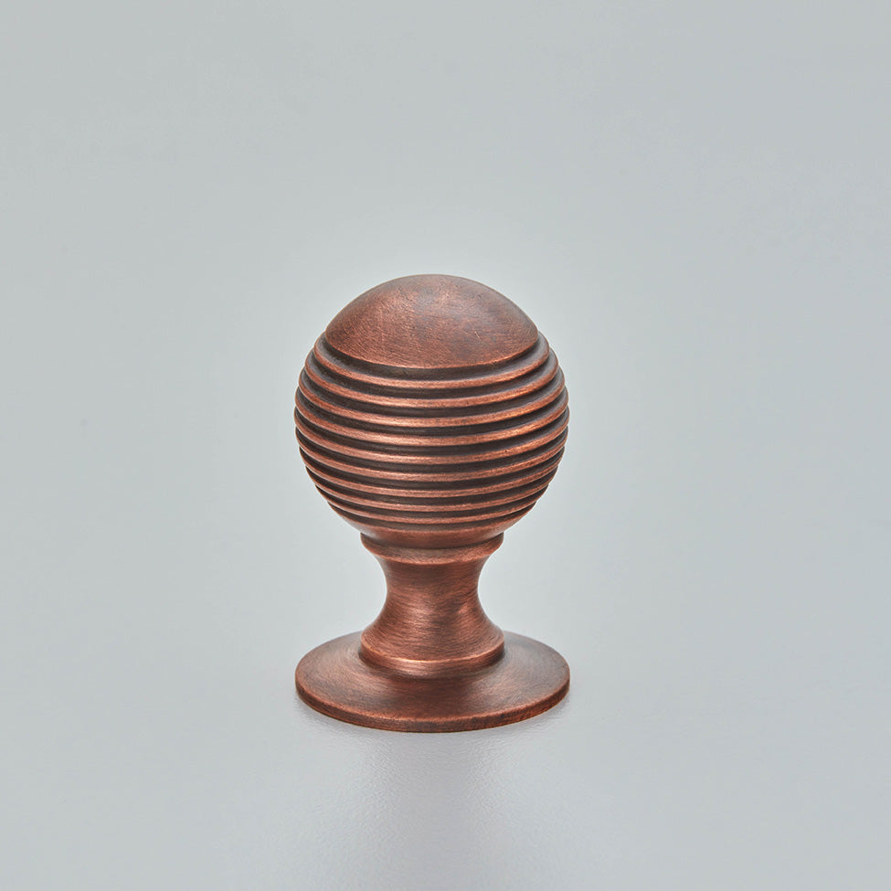 Croft - Reeded Ball Cabinet Knob 26mm 4101 by Croft Ironmongery