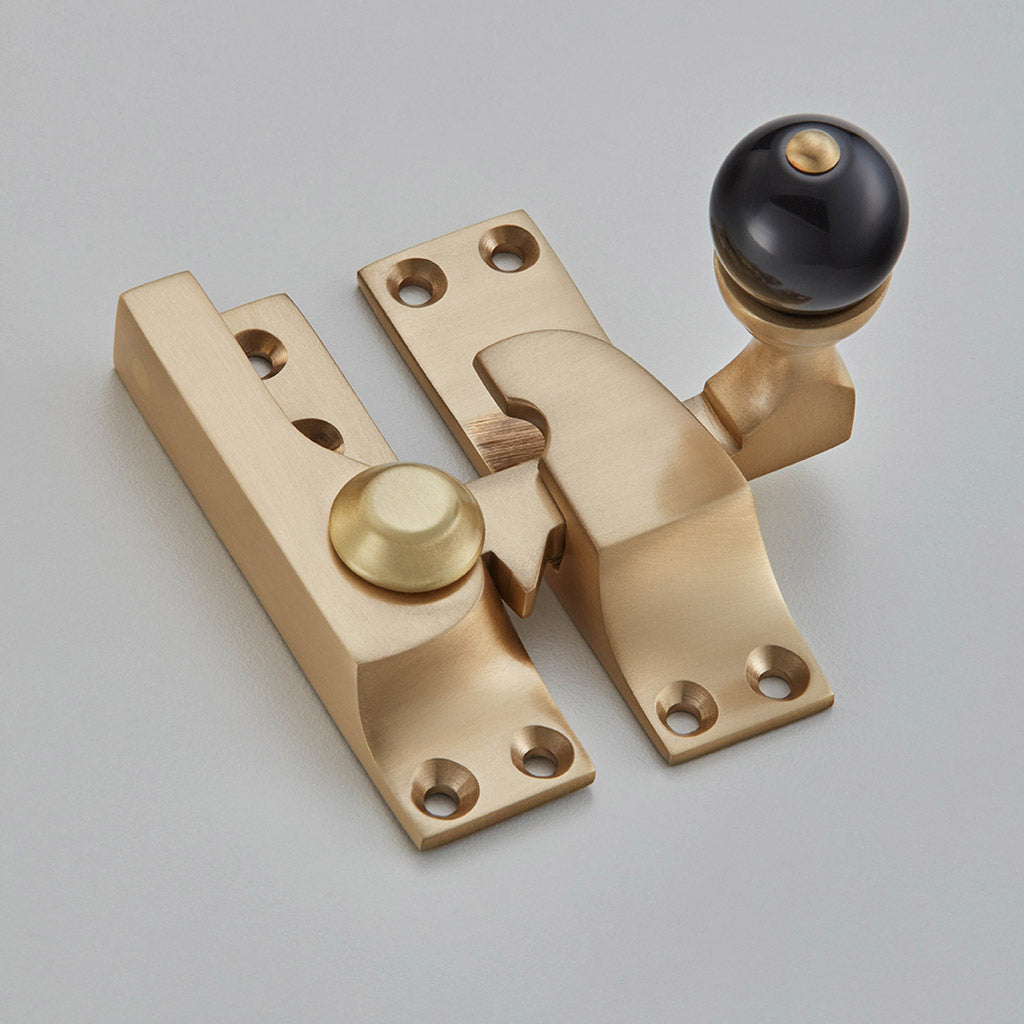 Croft - Sash Fastener with Black knob 4150B by Croft Ironmongery