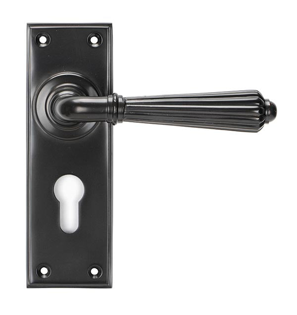 From The Anvil, Hinton Lever Euro Lock Set, Door Handles, Lever Euro