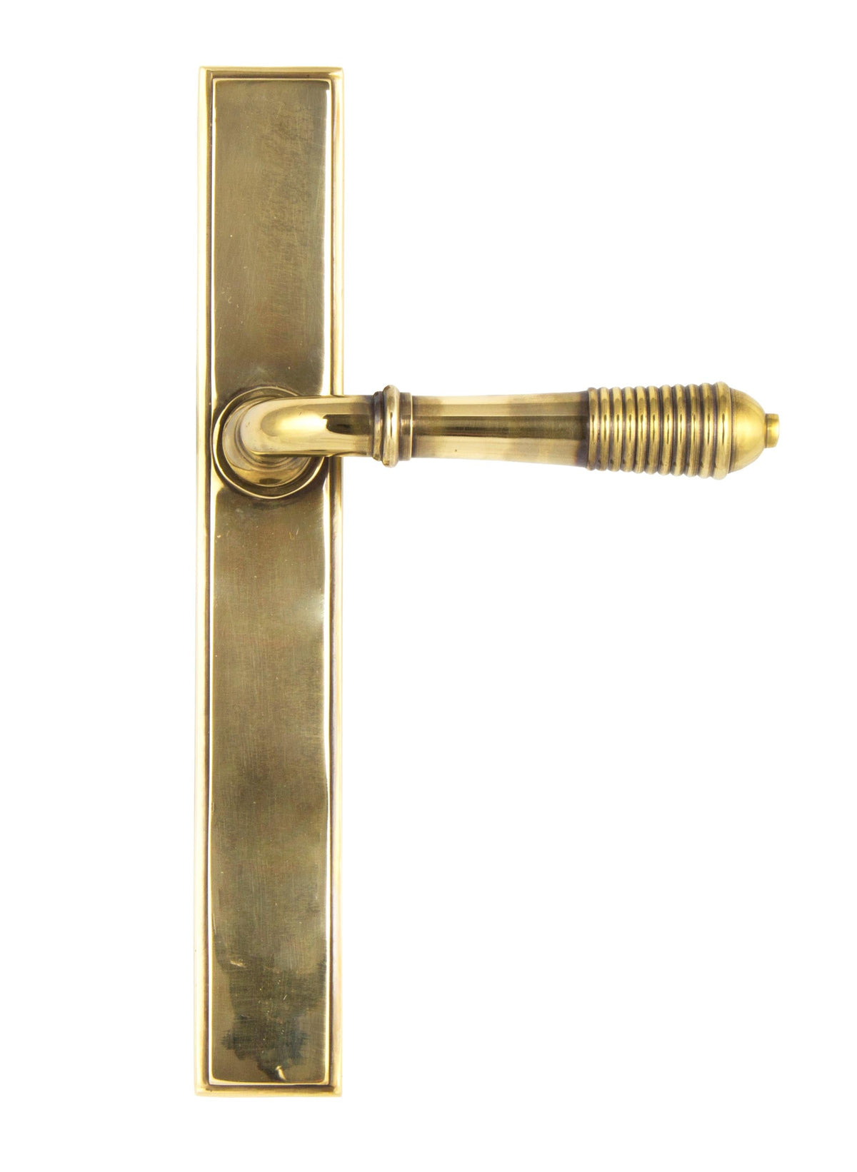 Reeded Slimline Lever Espag. Latch Set by From The Anvil