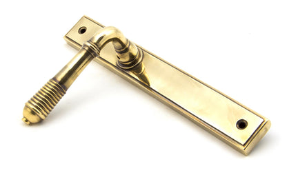 Reeded Slimline Lever Espag. Latch Set by From The Anvil