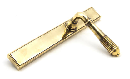 Reeded Slimline Lever Espag. Latch Set by From The Anvil