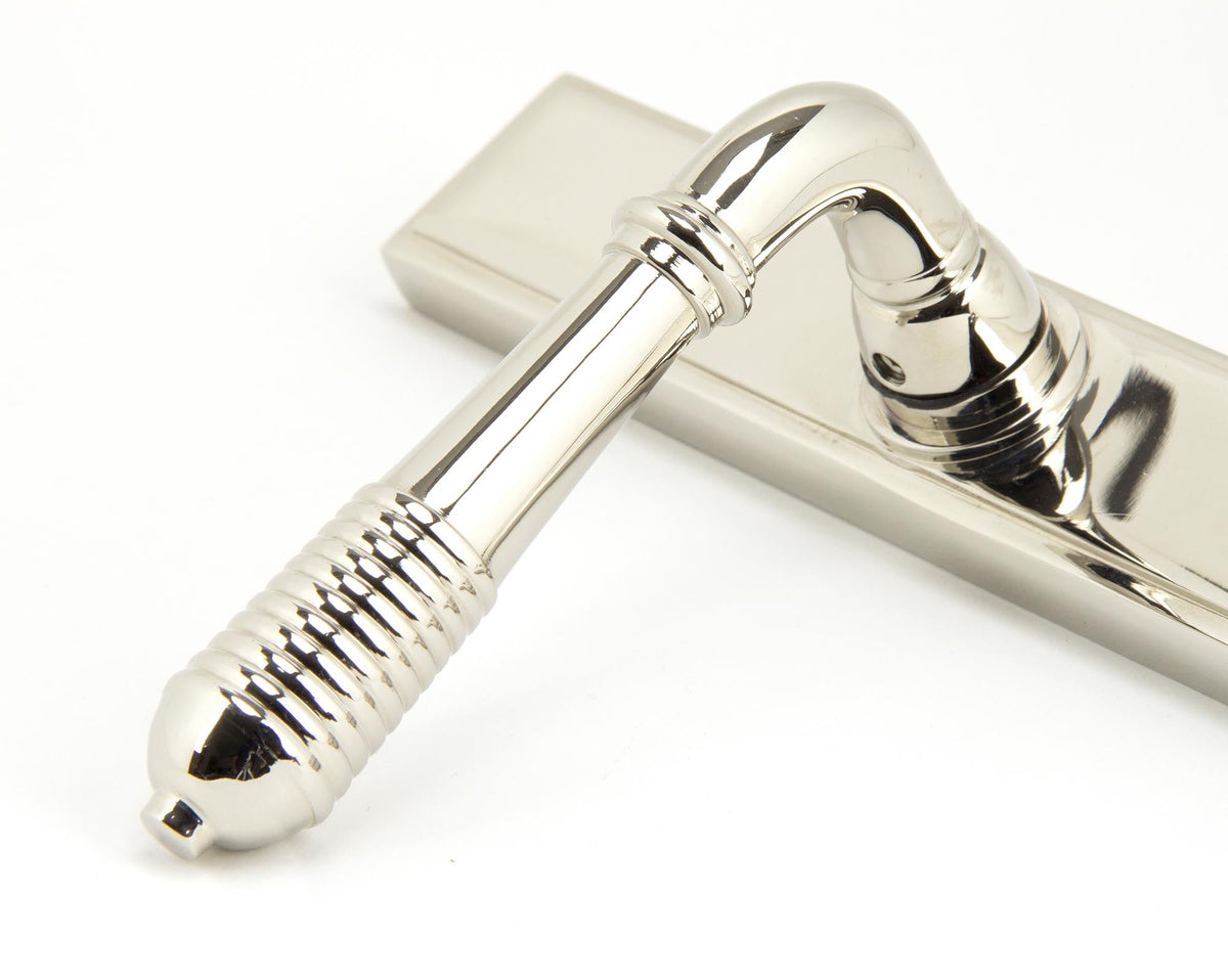 Reeded Slimline Lever Espag. Latch Set by From The Anvil