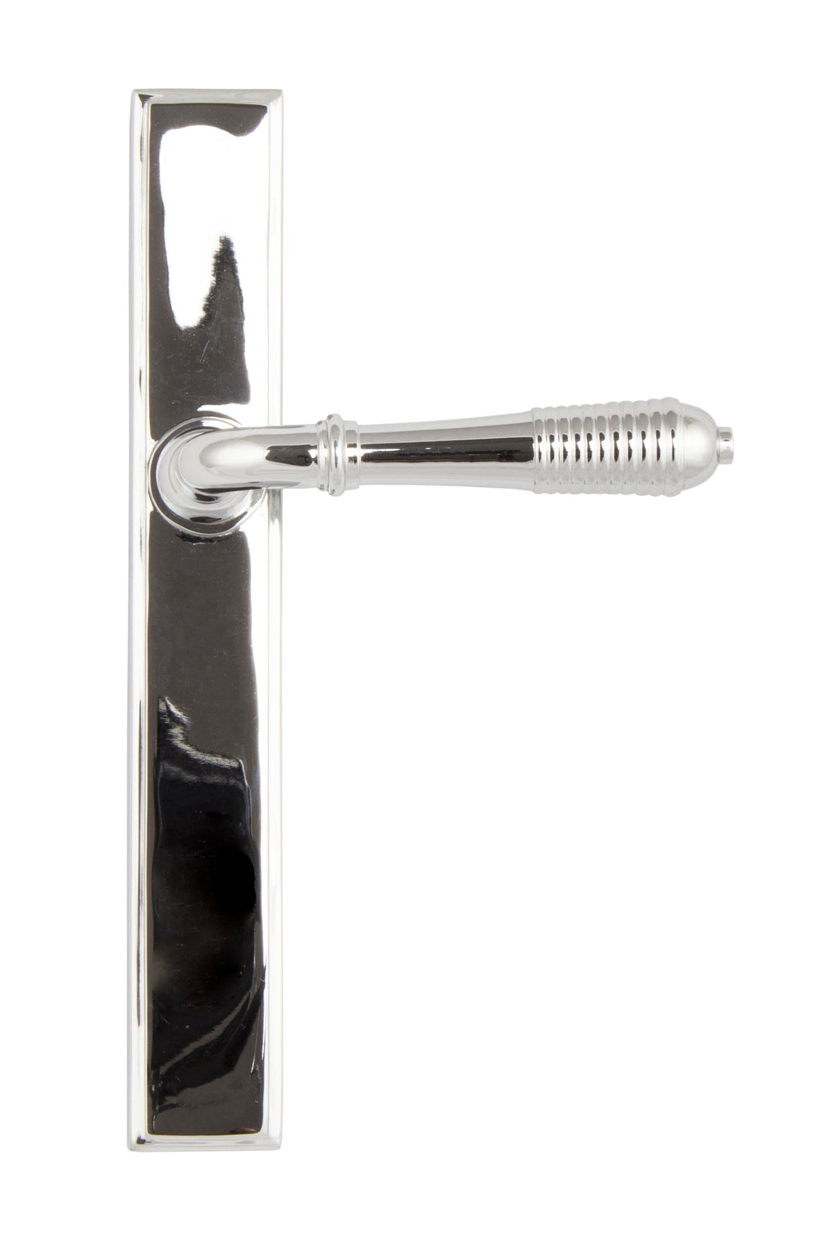 Reeded Slimline Lever Espag. Latch Set by From The Anvil