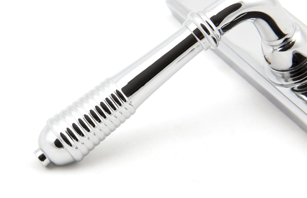 Reeded Slimline Lever Espag. Latch Set by From The Anvil