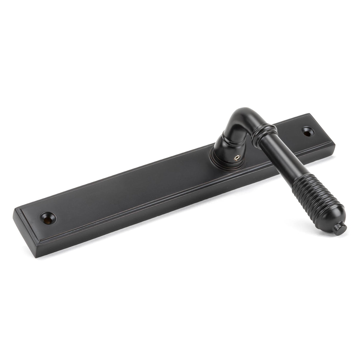 Reeded Slimline Lever Espag. Latch Set by From The Anvil