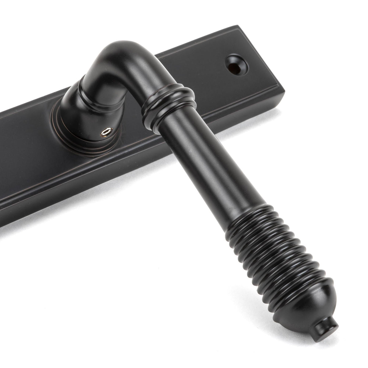 Reeded Slimline Lever Espag. Latch Set by From The Anvil