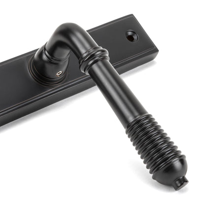 Reeded Slimline Lever Espag. Latch Set by From The Anvil