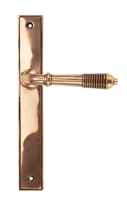 From The Anvil, Reeded Slimline Lever Espag. Latch Set, Door Handles, Espagnolette