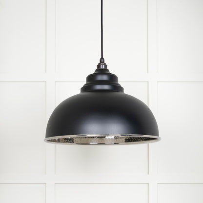 Hammered Nickel Harborne Pendant by From The Anvil