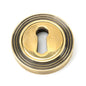 From The Anvil's Aged Brass Round Escutcheon
