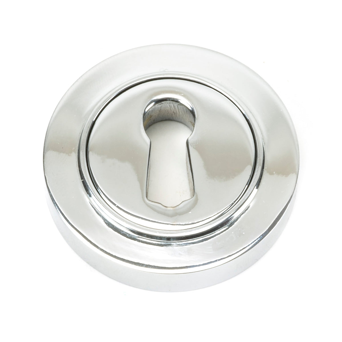 From The Anvil's Polished Chrome Round Escutcheon