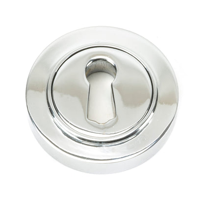 From The Anvil's Polished Chrome Round Escutcheon