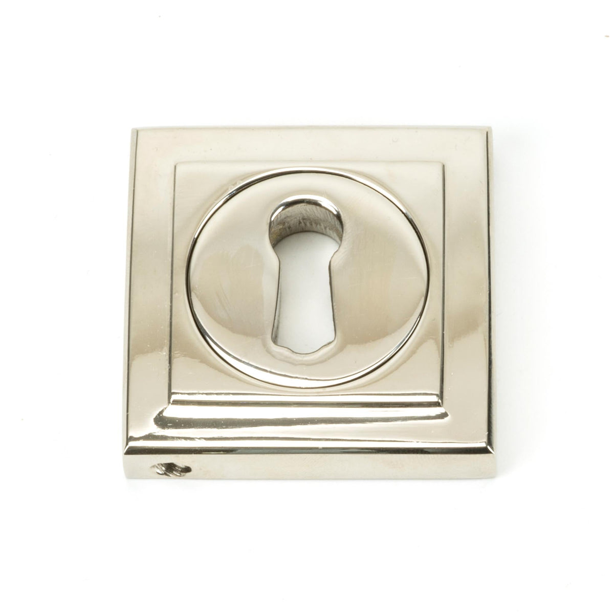 From The Anvil's Polished Nickel Round Escutcheon