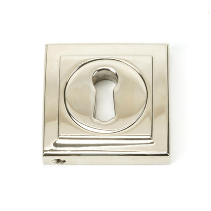 From The Anvil's Polished Nickel Round Escutcheon