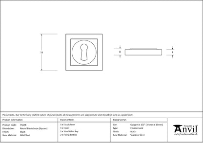 Round Escutcheon by From The Anvil