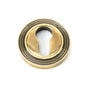 From The Anvil's Aged Brass Round Euro Escutcheon