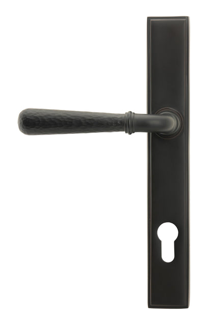 Hammered Newbury Slimline Espag. Lock Set by From The Anvil