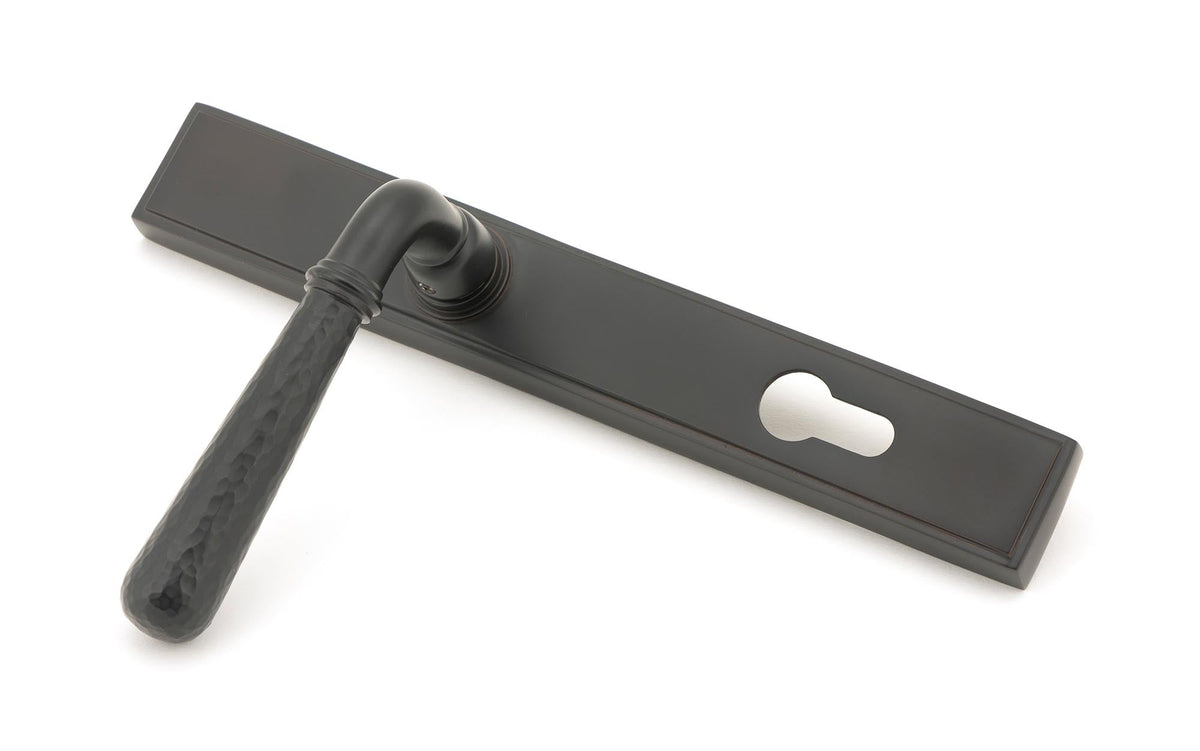 Hammered Newbury Slimline Espag. Lock Set by From The Anvil
