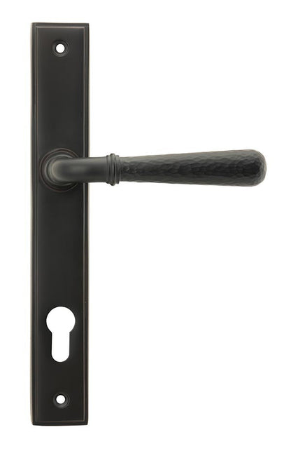 From The Anvil, Hammered Newbury Slimline Espag. Lock Set, Window Hardware, Espagnolette