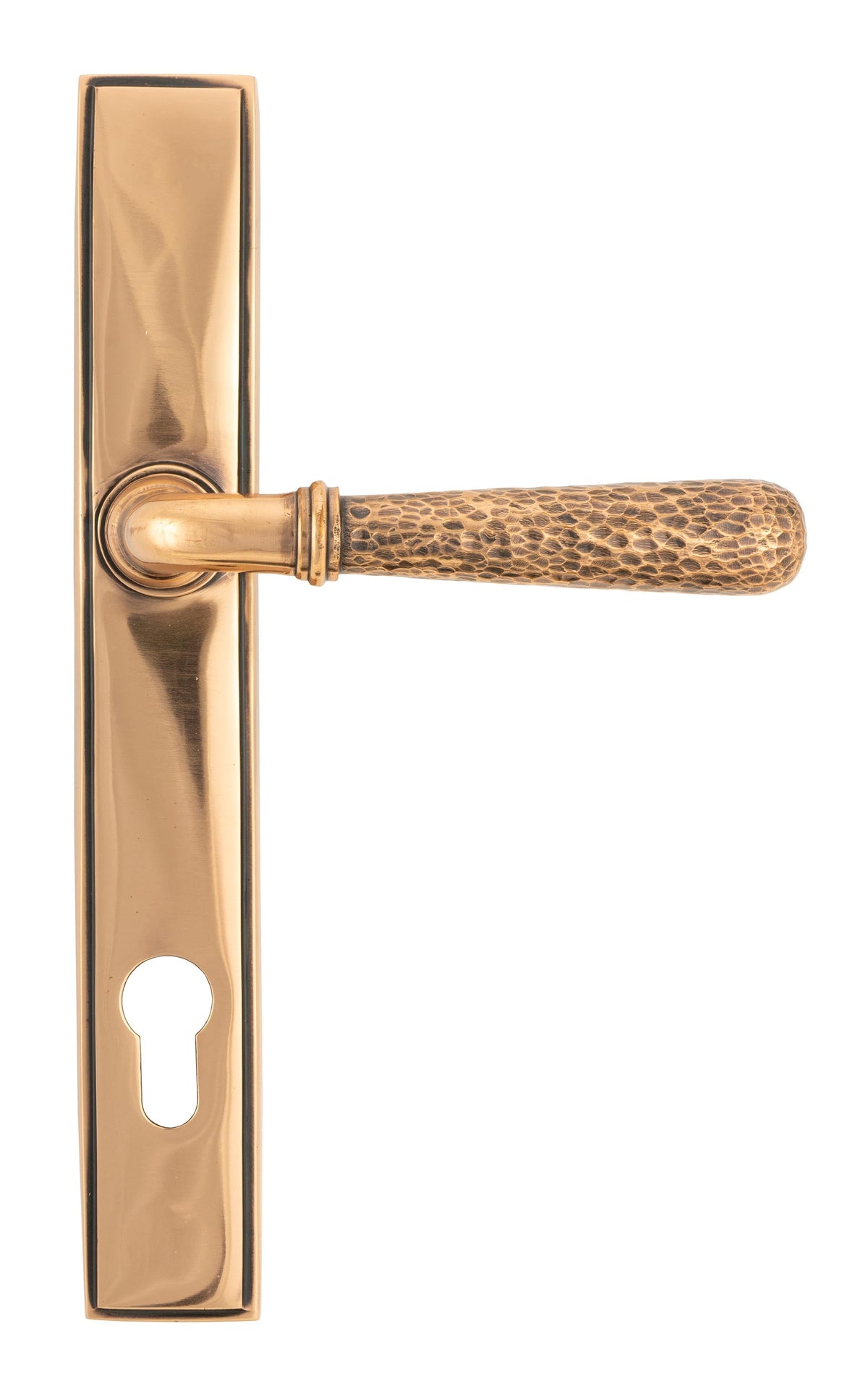 Hammered Newbury Slimline Espag. Lock Set by From The Anvil