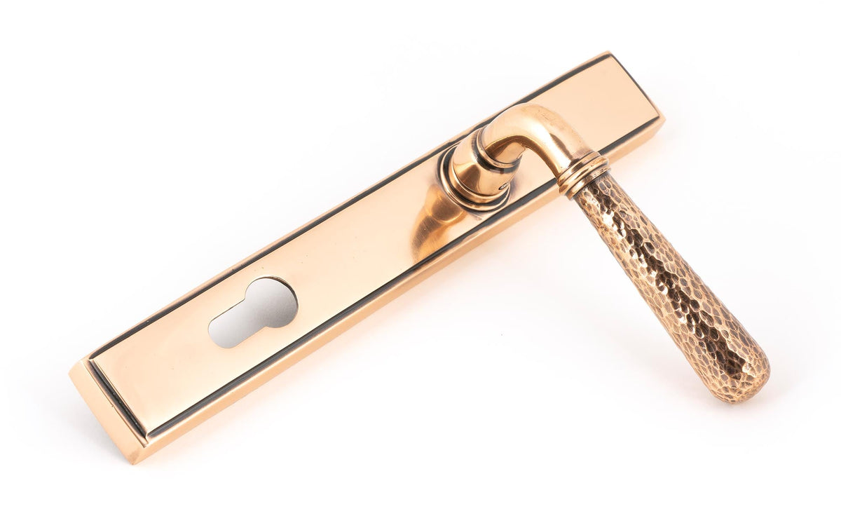 Hammered Newbury Slimline Espag. Lock Set by From The Anvil