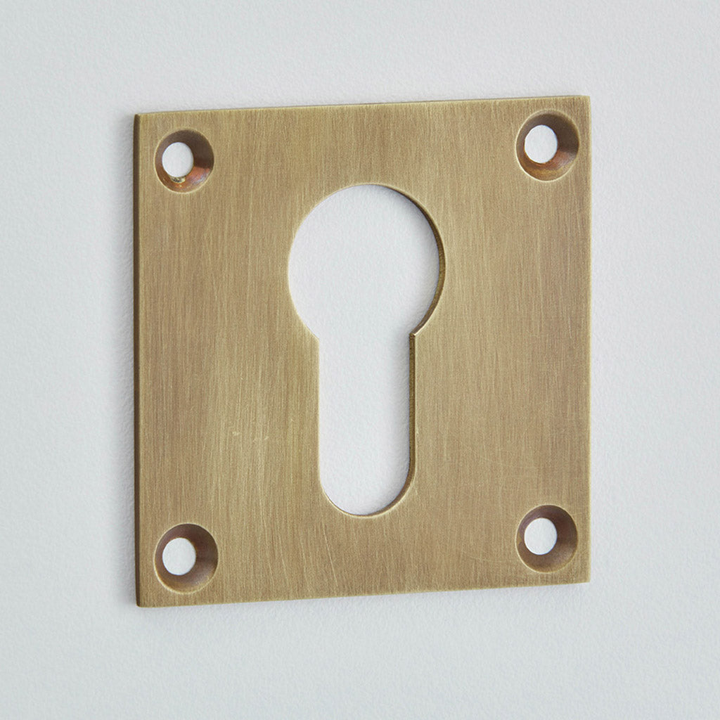 Croft - Square Escutcheon, Euro Profile 4577 by Croft Ironmongery