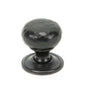 From The Anvil's Aged Bronze Hammered Mushroom Cabinet Knob