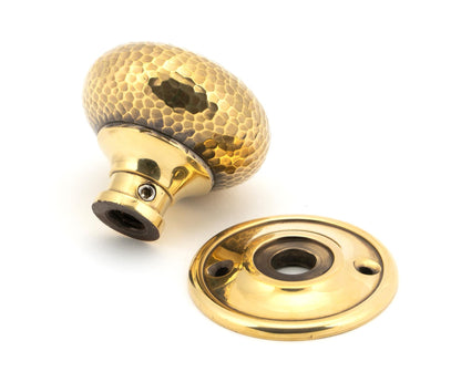 Hammered Mushroom Mortice/Rim Knob Set by From The Anvil