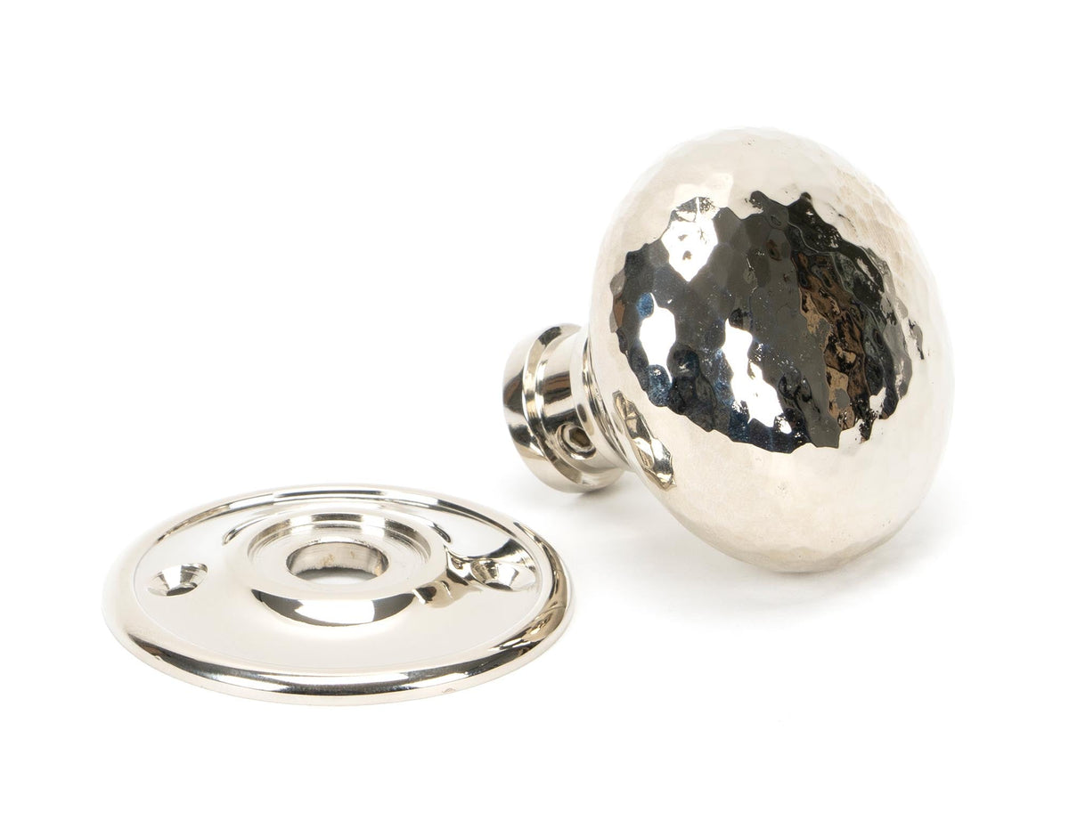 Hammered Mushroom Mortice/Rim Knob Set by From The Anvil