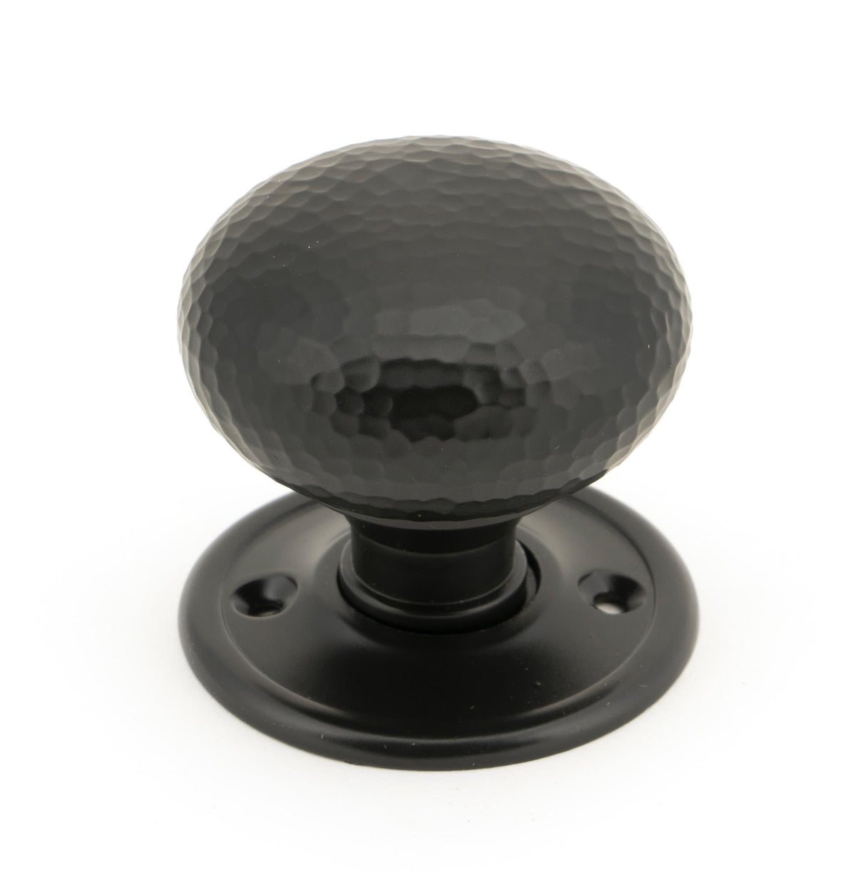 Hammered Mushroom Mortice/Rim Knob Set by From The Anvil