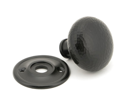 Hammered Mushroom Mortice/Rim Knob Set by From The Anvil