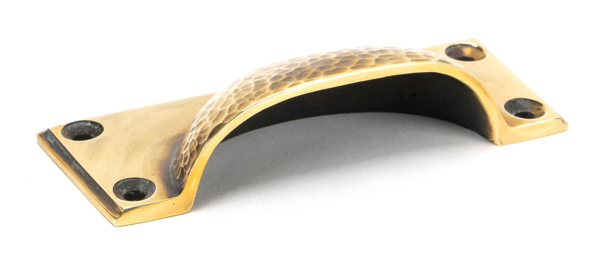 Hammered Art Deco Drawer Pull by From The Anvil