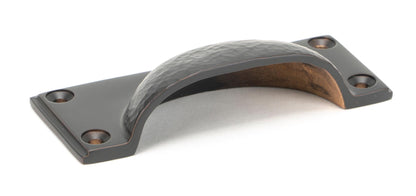 Hammered Art Deco Drawer Pull by From The Anvil
