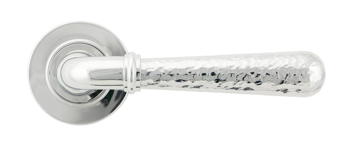 Hammered Newbury Lever on Rose Set (Sprung) by From The Anvil