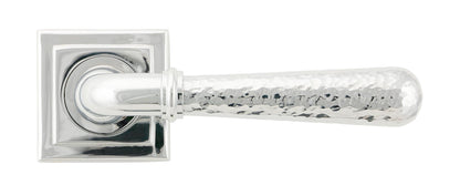 Hammered Newbury Lever on Rose Set (Sprung) by From The Anvil