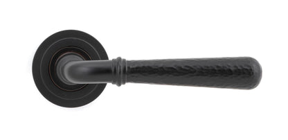 Hammered Newbury Lever on Rose Set (Sprung) by From The Anvil