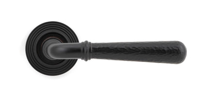 Hammered Newbury Lever on Rose Set (Sprung) by From The Anvil