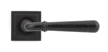 Hammered Newbury Lever on Rose Set (Sprung) by From The Anvil